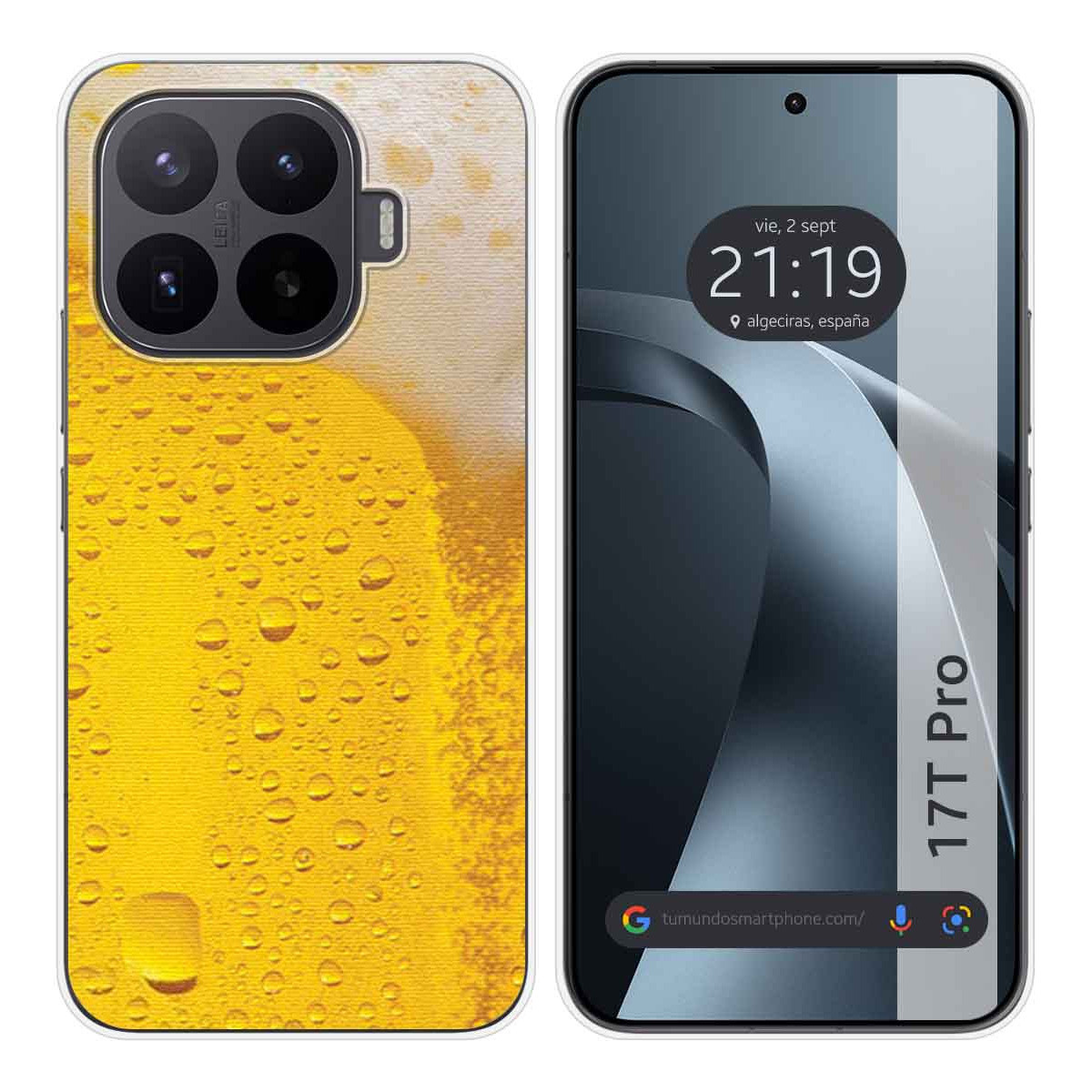Funda Silicona para Xiaomi 17T Pro 5G diseño Cerveza Dibujos