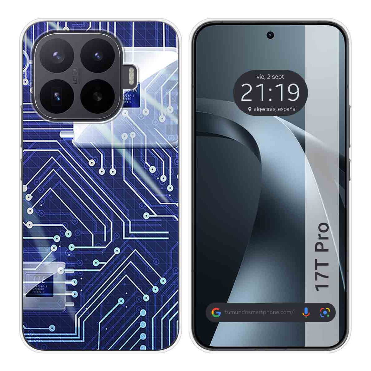 Funda Silicona para Xiaomi 17T Pro 5G diseño Circuito Dibujos