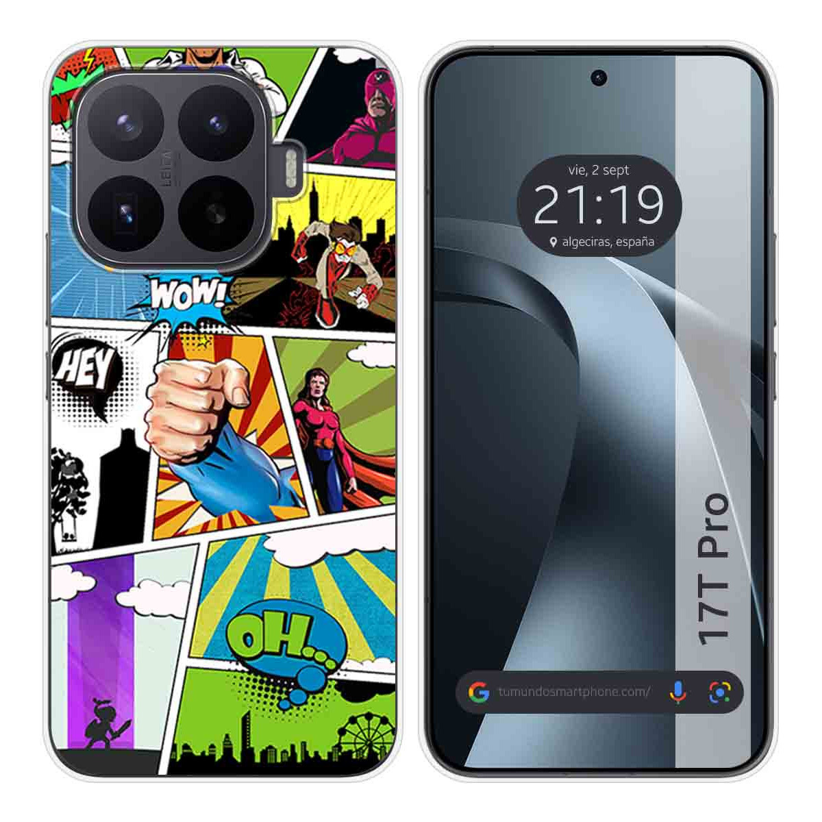 Funda Silicona para Xiaomi 17T Pro 5G diseño Comic Dibujos