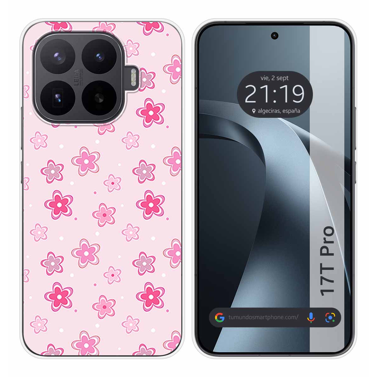 Funda Silicona para Xiaomi 17T Pro 5G diseño Flores Dibujos