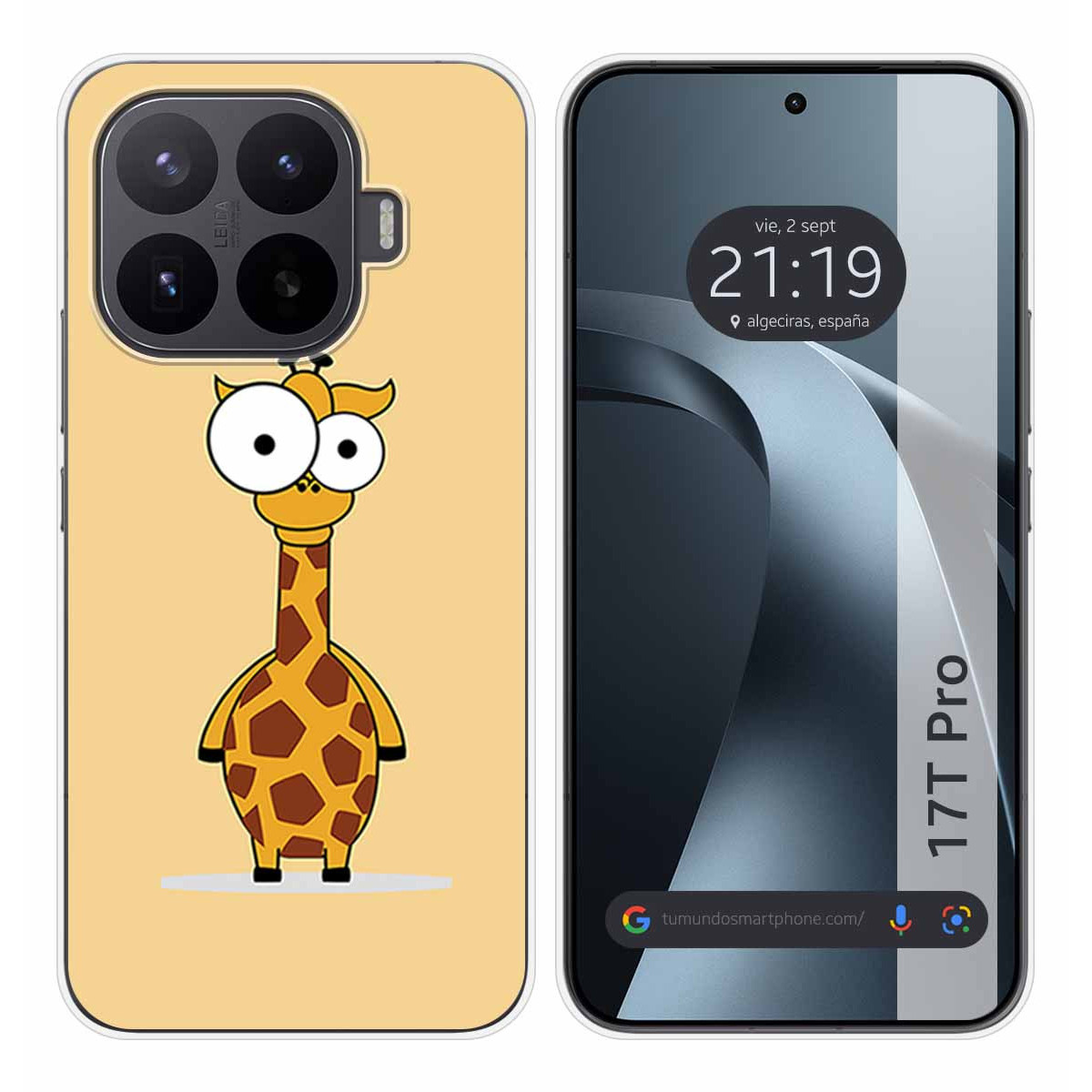 Funda Silicona para Xiaomi 17T Pro 5G diseño Jirafa Dibujos