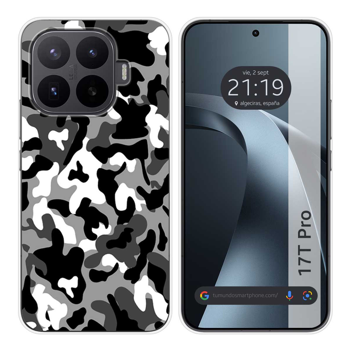 Funda Silicona para Xiaomi 17T Pro 5G diseño Snow Camuflaje Dibujos