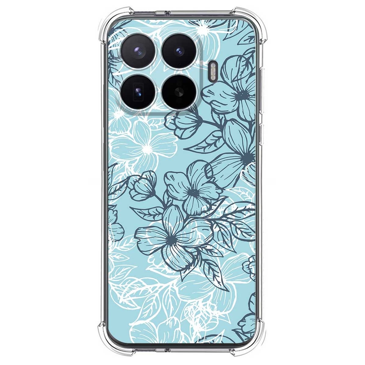 Funda Silicona Antigolpes para Xiaomi 17T Pro 5G diseño Flores 03 Dibujos