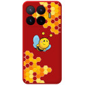 Funda Silicona Líquida Roja para Xiaomi 17T Pro 5G diseño Abeja Dibujos