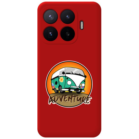 Funda Silicona Líquida Roja para Xiaomi 17T Pro 5G diseño Adventure Dibujos
