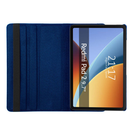 Funda Giratoria 360 para Xiaomi Redmi Pad 2 9.7 color Azul