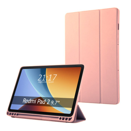 Funda con tapa Smart para Xiaomi Redmi Pad 2 9.7 color Rosa