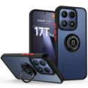 Funda Mate con Borde Negro y Anillo Giratorio 360 para Xiaomi 17T Pro 5G
