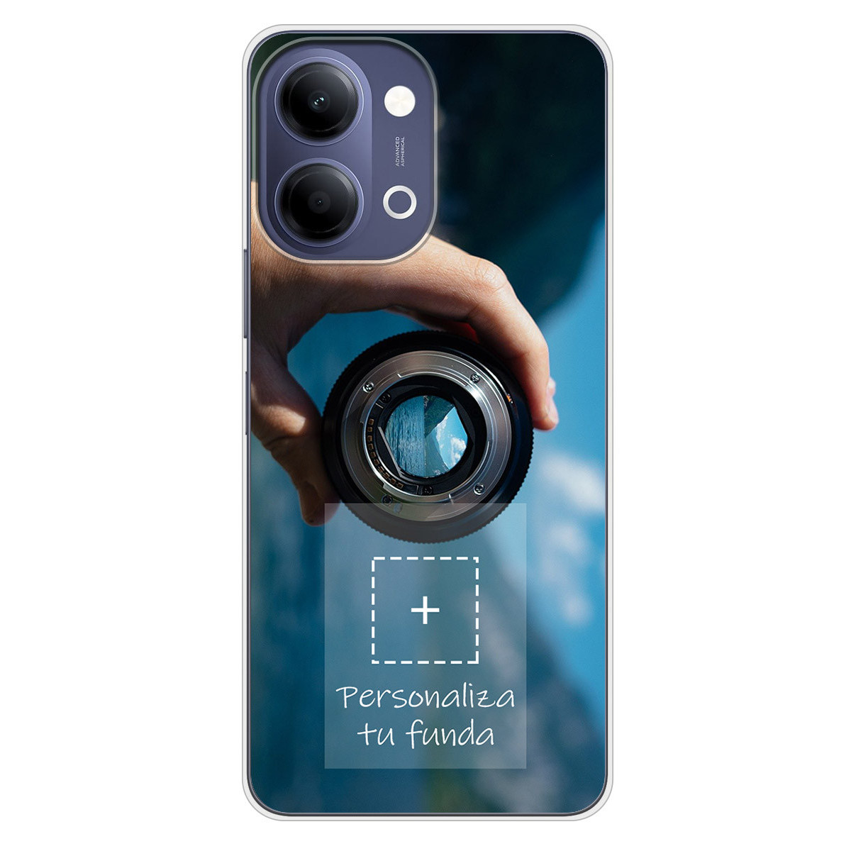 Personaliza tu Funda Silicona Gel Tpu Transparente con tu Fotografia para Vivo Y21 5G Dibujo Personalizada