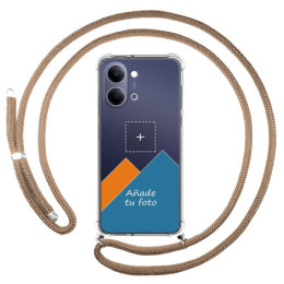 Personaliza tu Funda Colgante Transparente para Vivo Y21 5G con Cordon Camel Dibujo Personalizada