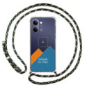 Personaliza tu Funda Colgante Transparente para Vivo Y21 5G con Cordon Verde / Dorado Dibujo Personalizada