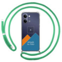 Personaliza tu Funda Colgante Transparente para Vivo Y21 5G con Cordon Verde Agua Dibujo Personalizada