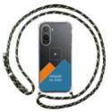 Personaliza tu Funda Colgante Transparente para Xiaomi Poco C81 Pro 4G con Cordon Verde / Dorado Dibujo Personalizada