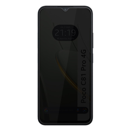 Protector Cristal Templado Completo 5D Antiespías para Xiaomi Poco C81 Pro 4G Vidrio