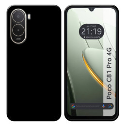 Funda Silicona Gel TPU Negra para Xiaomi Poco C81 Pro 4G