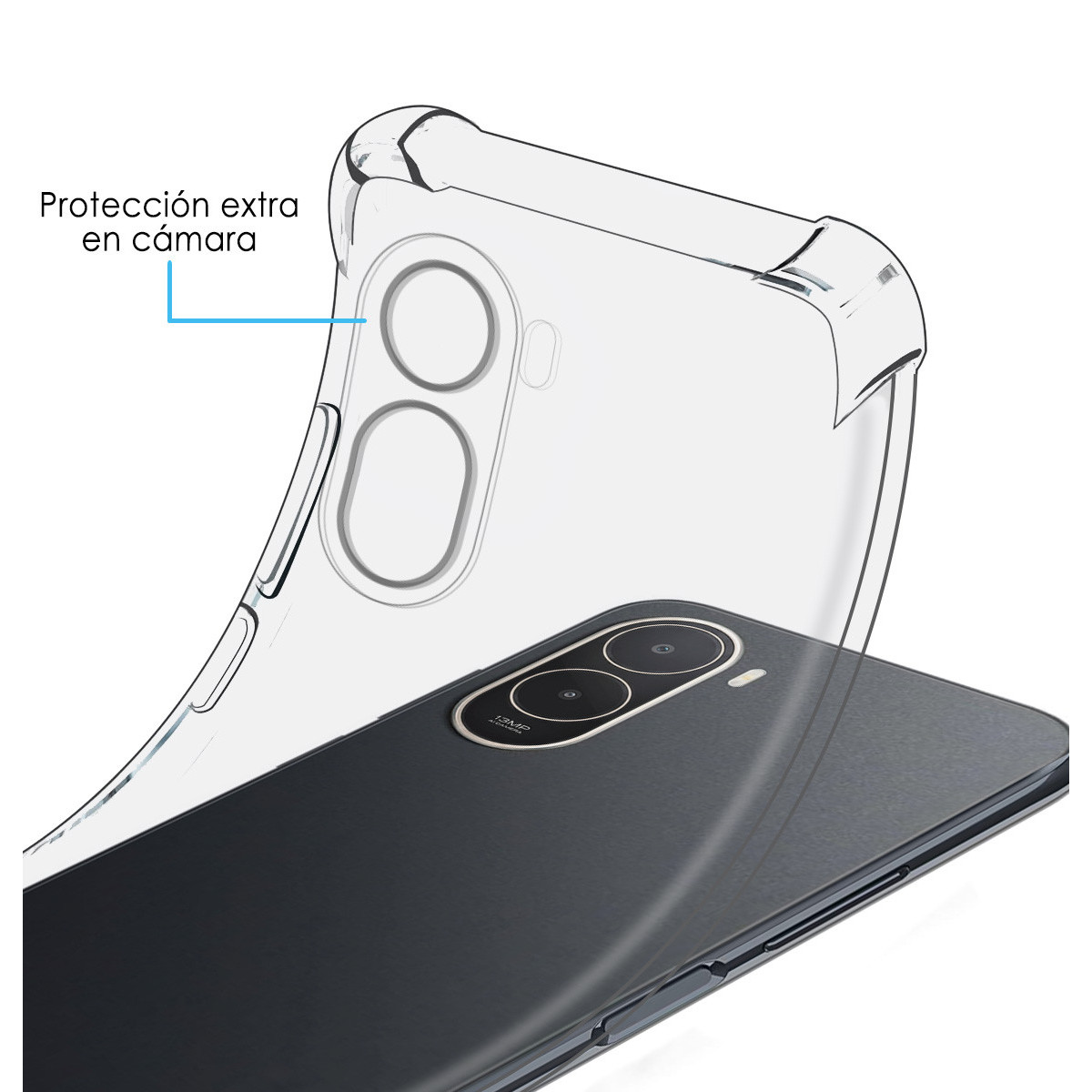 Funda Silicona Antigolpes Transparente para...