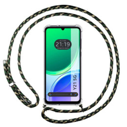 Funda Colgante Transparente para Vivo Y21 5G con Cordon...