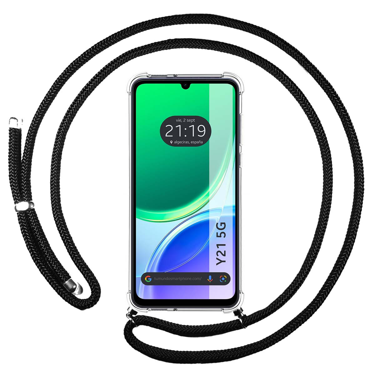 Funda Colgante Transparente para Vivo Y21 5G...