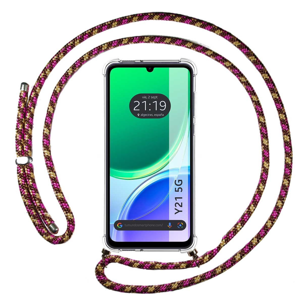 Funda Colgante Transparente para Vivo Y21 5G...
