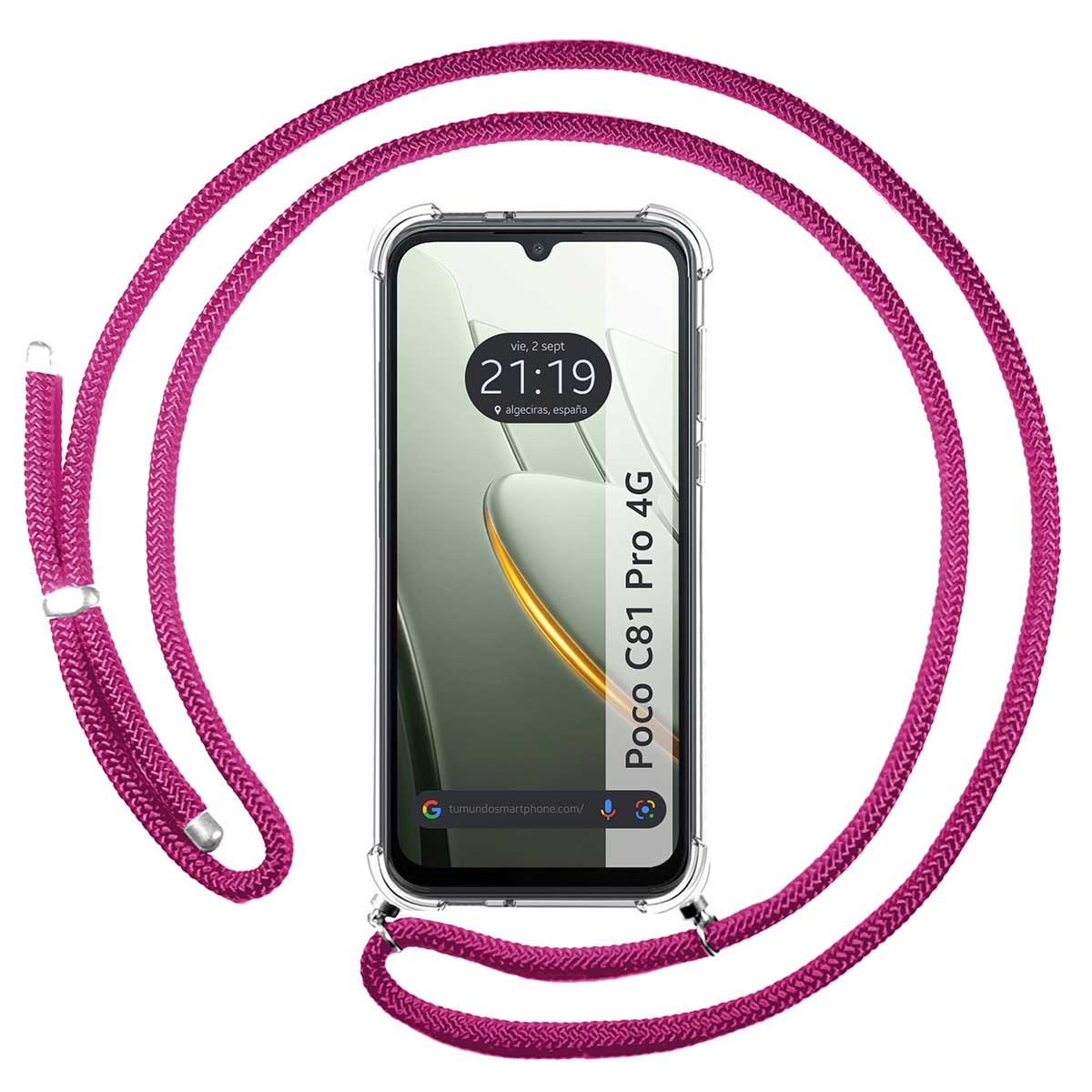 Funda Colgante Transparente para Xiaomi Poco...
