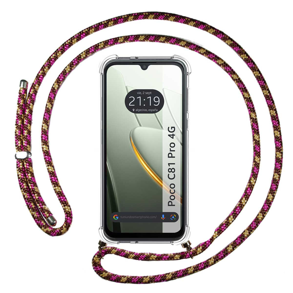 Funda Colgante Transparente para Xiaomi Poco...
