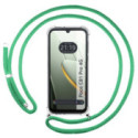 Funda Colgante Transparente para Xiaomi Poco C81 Pro 4G con Cordon Verde Agua