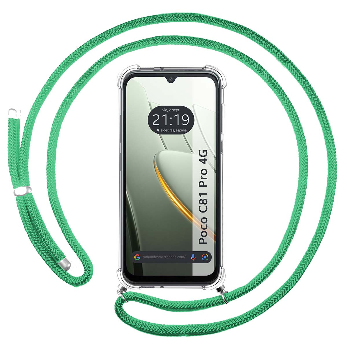 Funda Colgante Transparente para Xiaomi Poco...