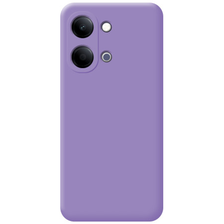 Funda Silicona Líquida Ultra Suave para Vivo Y21 5G color Morada