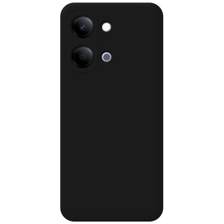 Funda Silicona Líquida Ultra Suave para Vivo Y21 5G color Negra