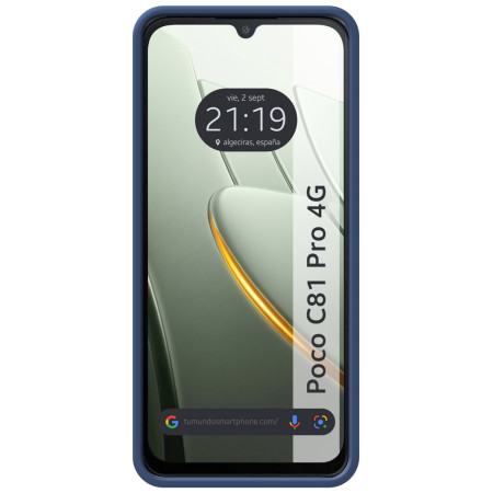 Funda Silicona Líquida Ultra Suave para Xiaomi Poco C81 Pro 4G color Azul