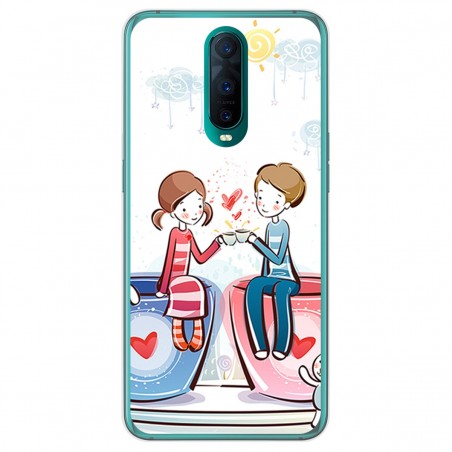 Funda Gel Tpu para Oppo RX17 Pro diseño Café Dibujos