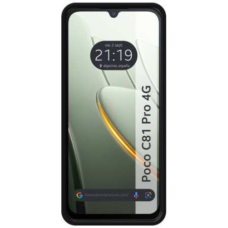 Funda Silicona Líquida Ultra Suave para Xiaomi Poco C81 Pro 4G color Negra