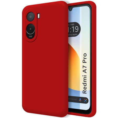 Funda Silicona Líquida Ultra Suave para Xiaomi Poco C81 Pro 4G color Roja