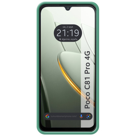 Funda Silicona Líquida Ultra Suave para Xiaomi Poco C81 Pro 4G color Verde