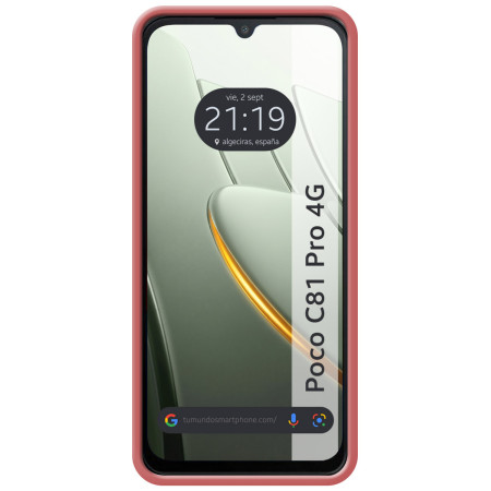 Funda Silicona Líquida Ultra Suave para Xiaomi Poco C81 Pro 4G color Rosa