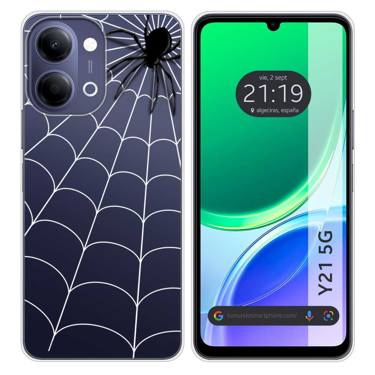 Funda Silicona Transparente para Vivo Y21 5G...