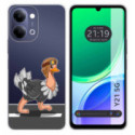 Funda Silicona Transparente para Vivo Y21 5G diseño Avestruz Dibujos