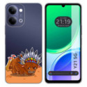 Funda Silicona Transparente para Vivo Y21 5G diseño Bufalo Dibujos