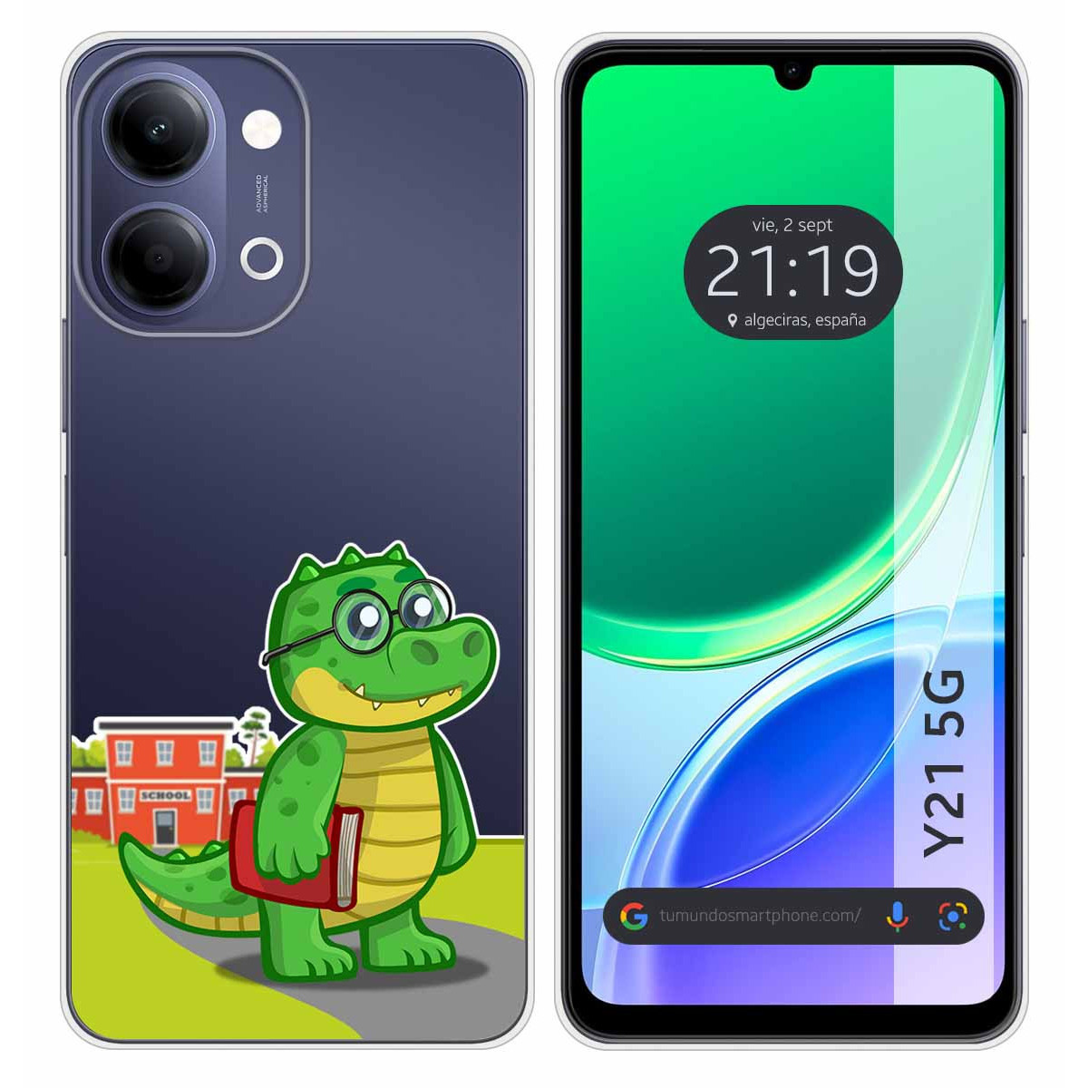 Funda Silicona Transparente para Vivo Y21 5G...