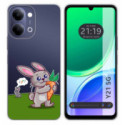 Funda Silicona Transparente para Vivo Y21 5G diseño Conejo Dibujos