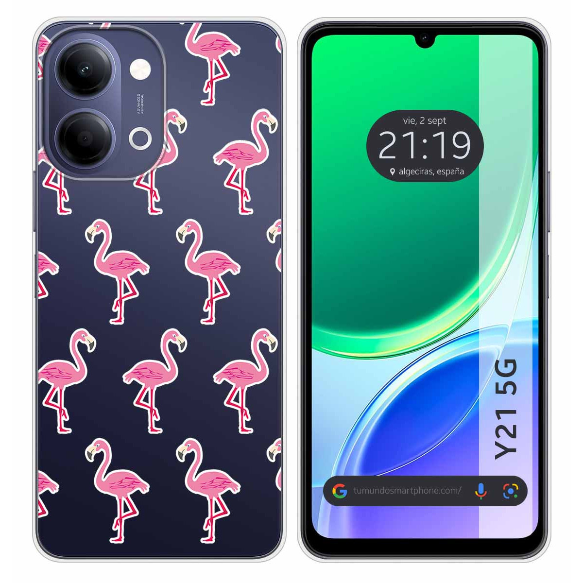 Funda Silicona Transparente para Vivo Y21 5G...