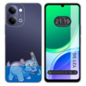 Funda Silicona Transparente para Vivo Y21 5G diseño Hipo Dibujos