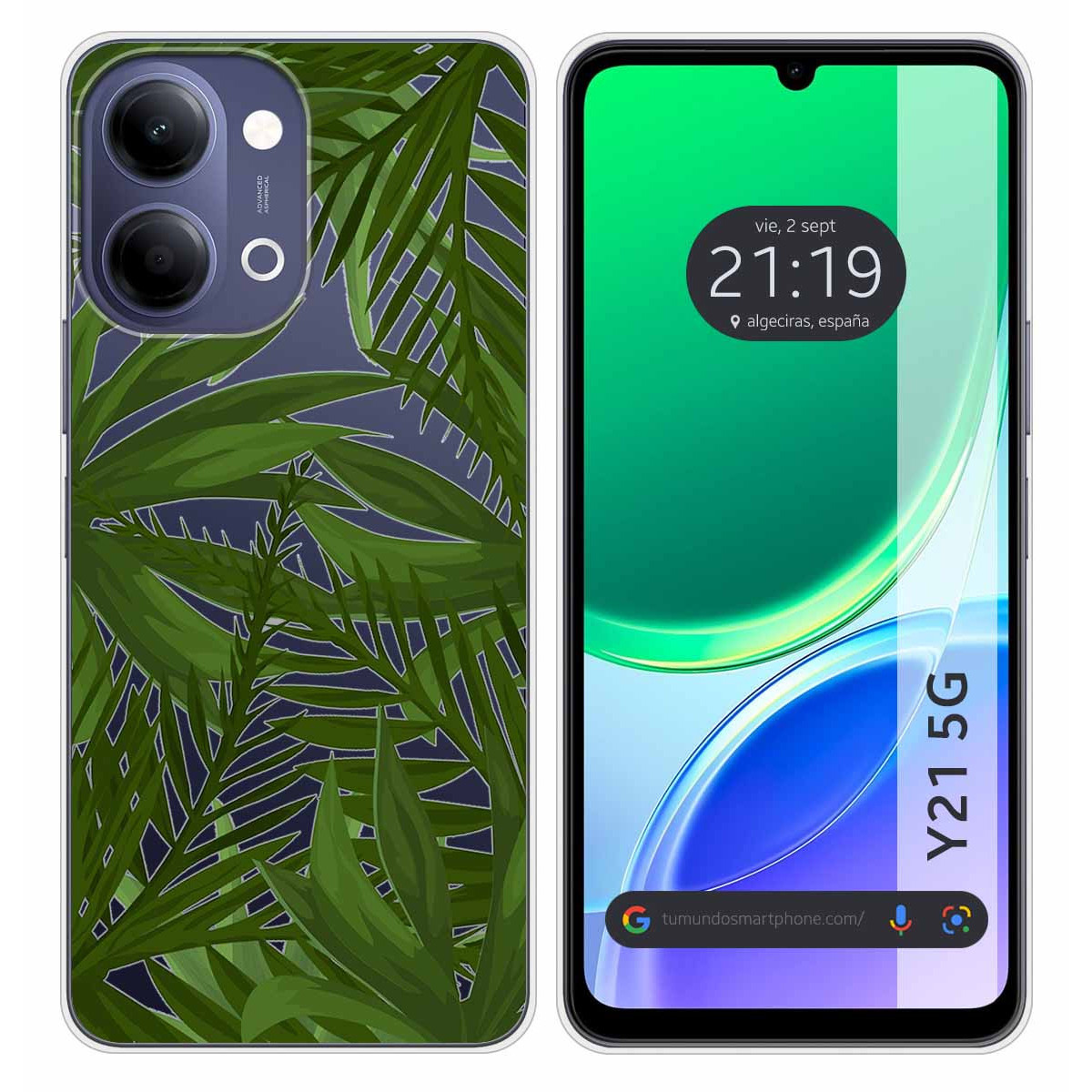 Funda Silicona Transparente para Vivo Y21 5G...