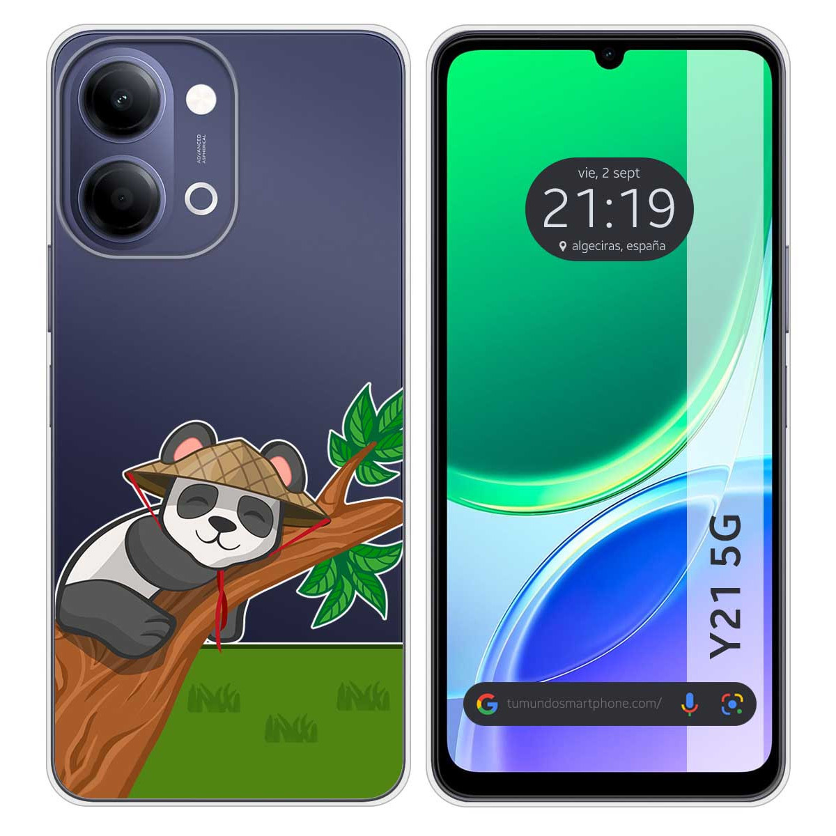 Funda Silicona Transparente para Vivo Y21 5G...