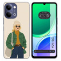 Funda Silicona para Vivo Y21 5G diseño Mujer 03 Dibujos