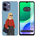 Funda Silicona para Vivo Y21 5G diseño Mujer 04 Dibujos