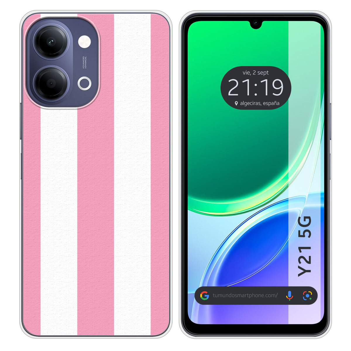 Funda Silicona para Vivo Y21 5G diseño Lines 07...