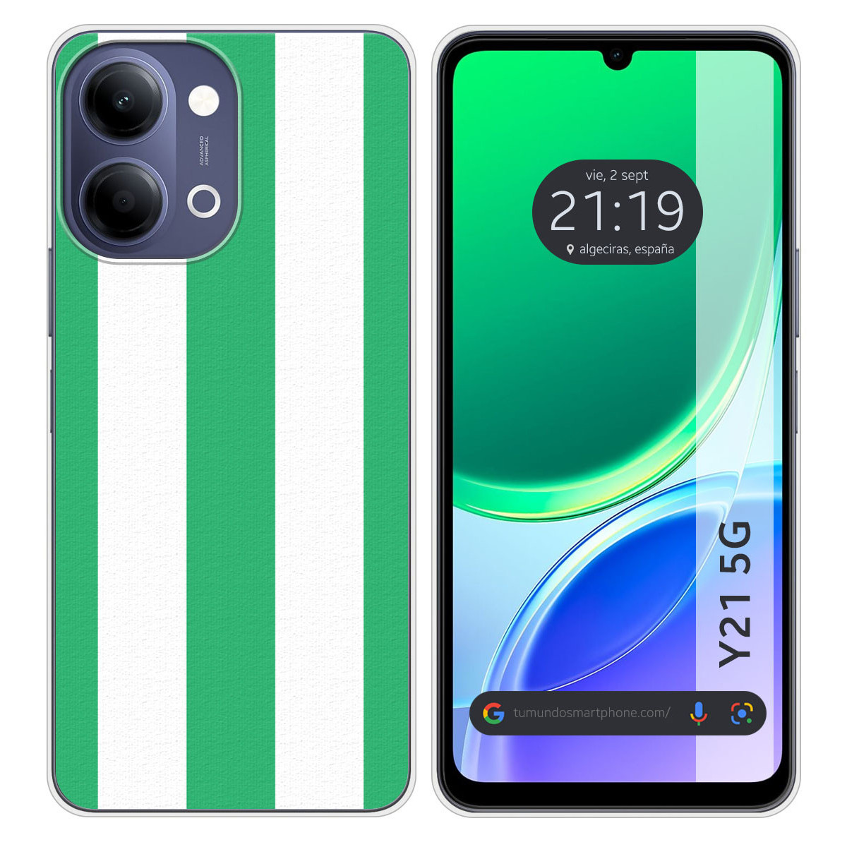 Funda Silicona para Vivo Y21 5G diseño Lines 08...