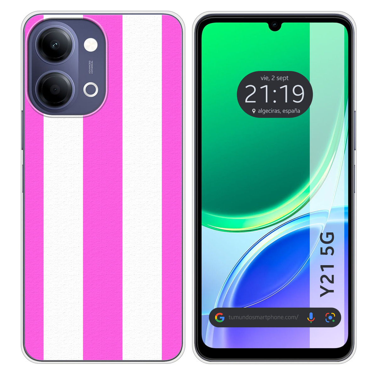 Funda Silicona para Vivo Y21 5G diseño Lines 09...