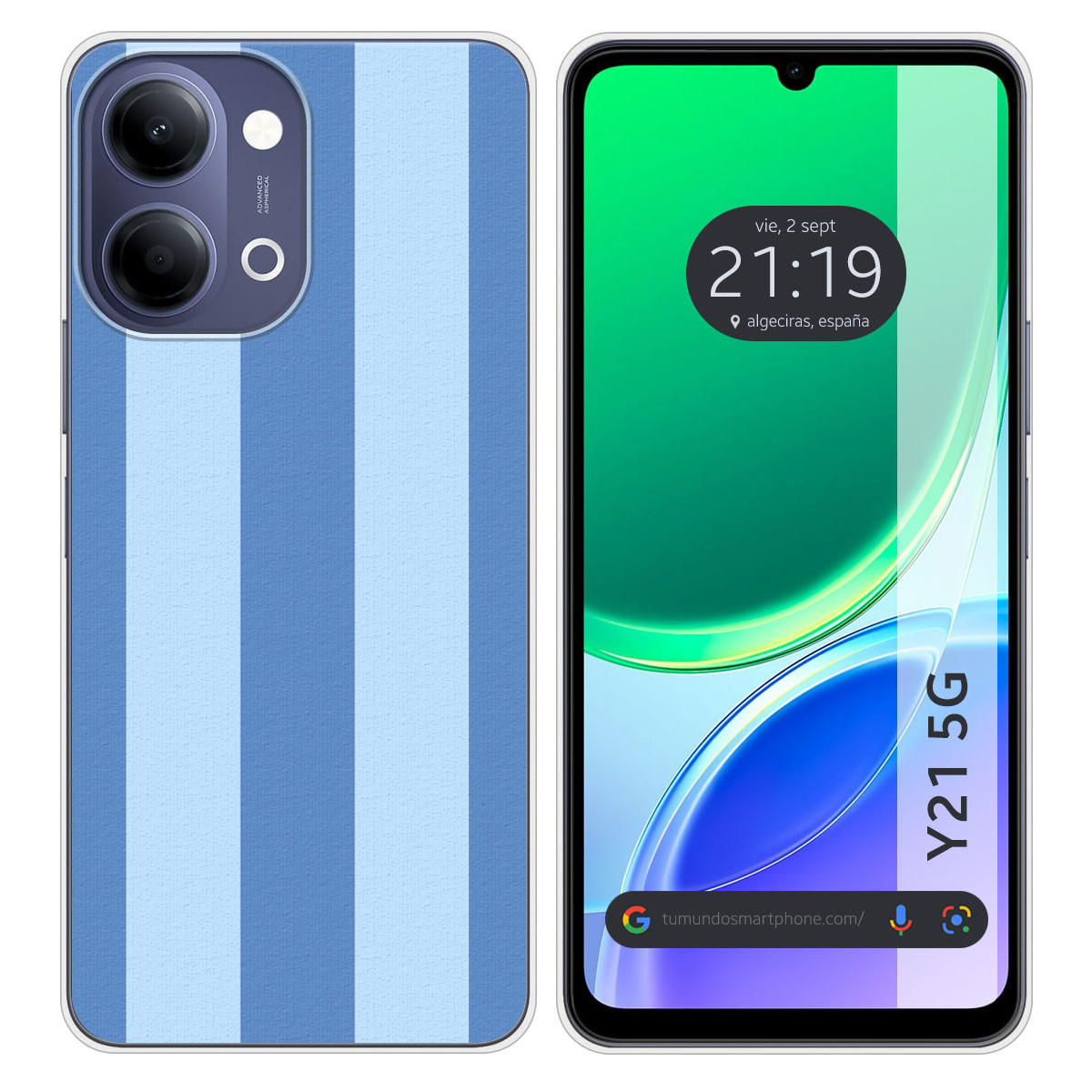 Funda Silicona para Vivo Y21 5G diseño Lines 10...